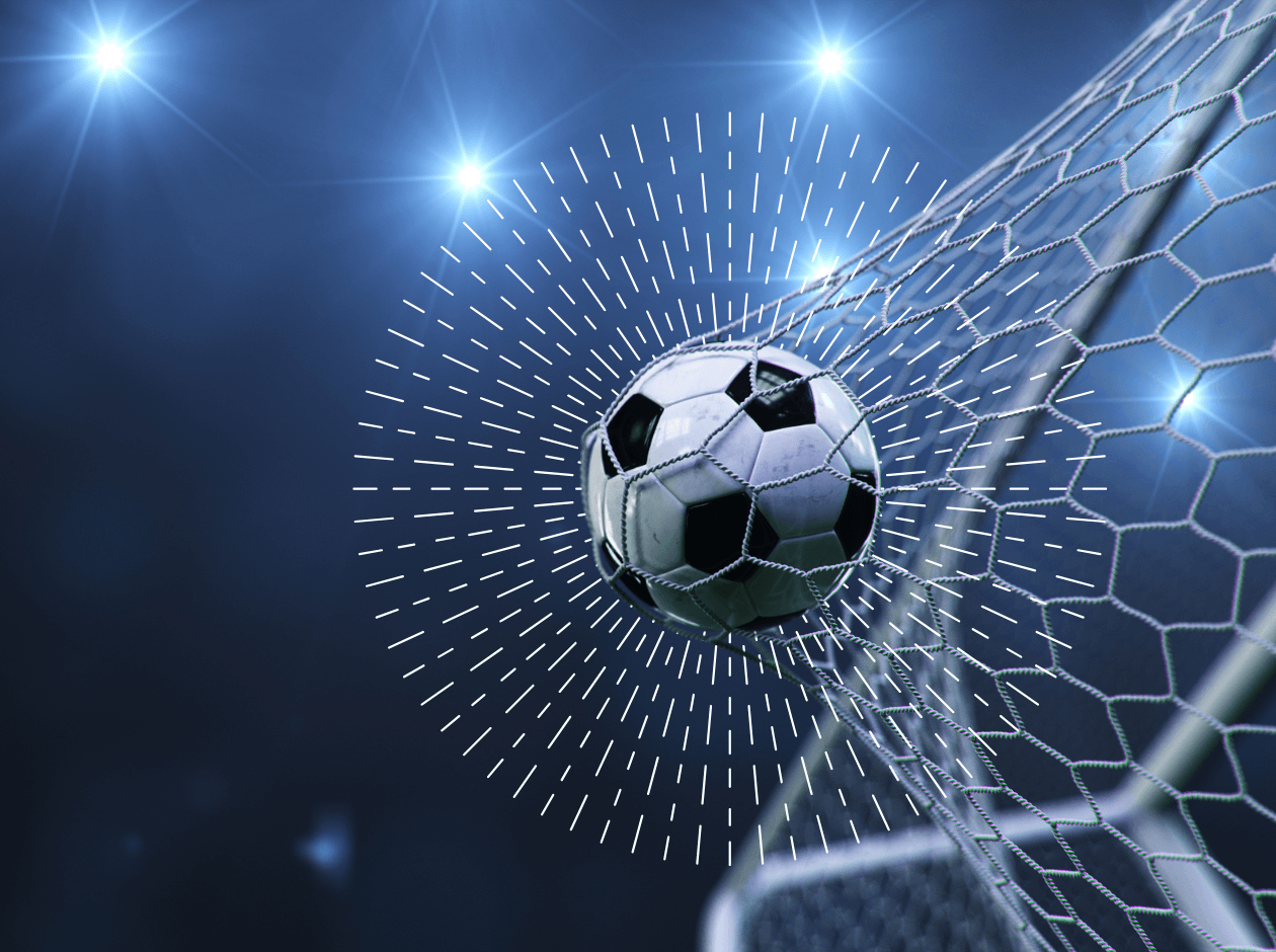 Football in goal