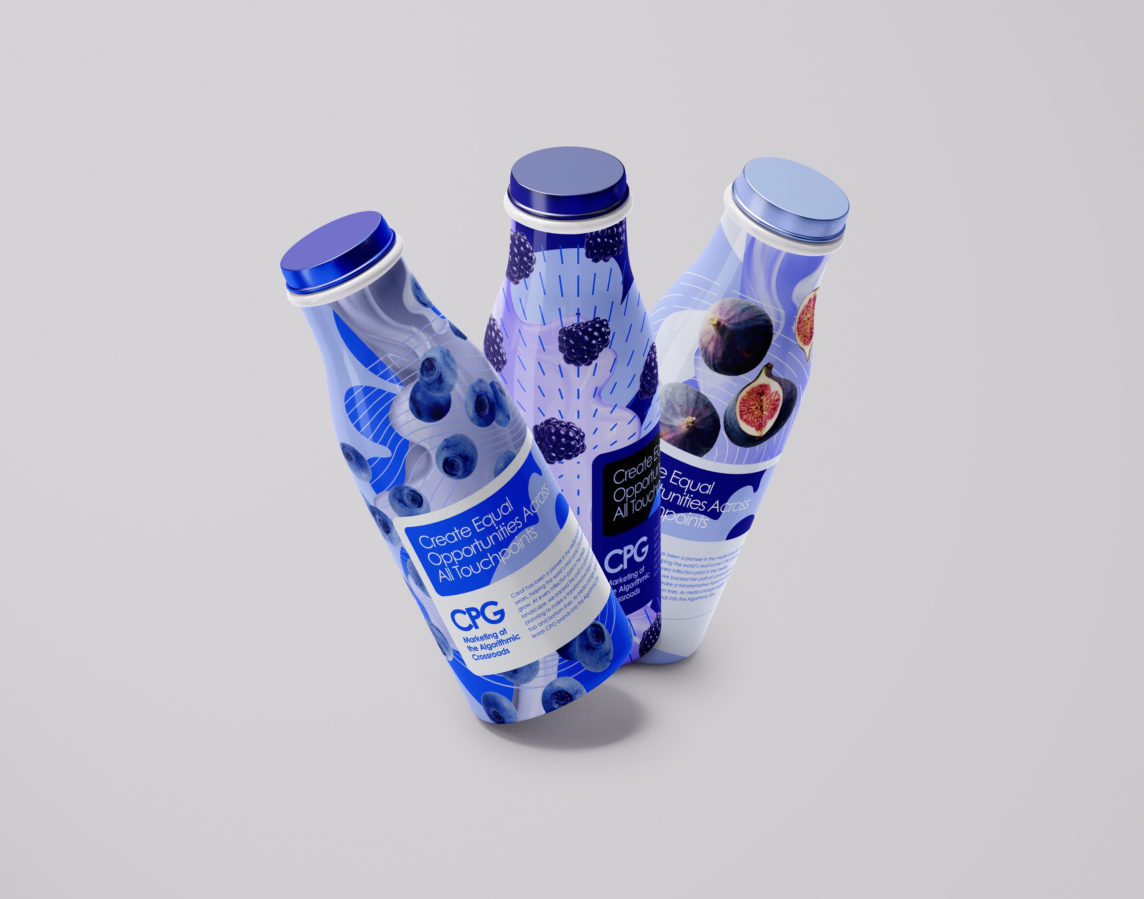 image of 3D bottles cpg marketing 2025