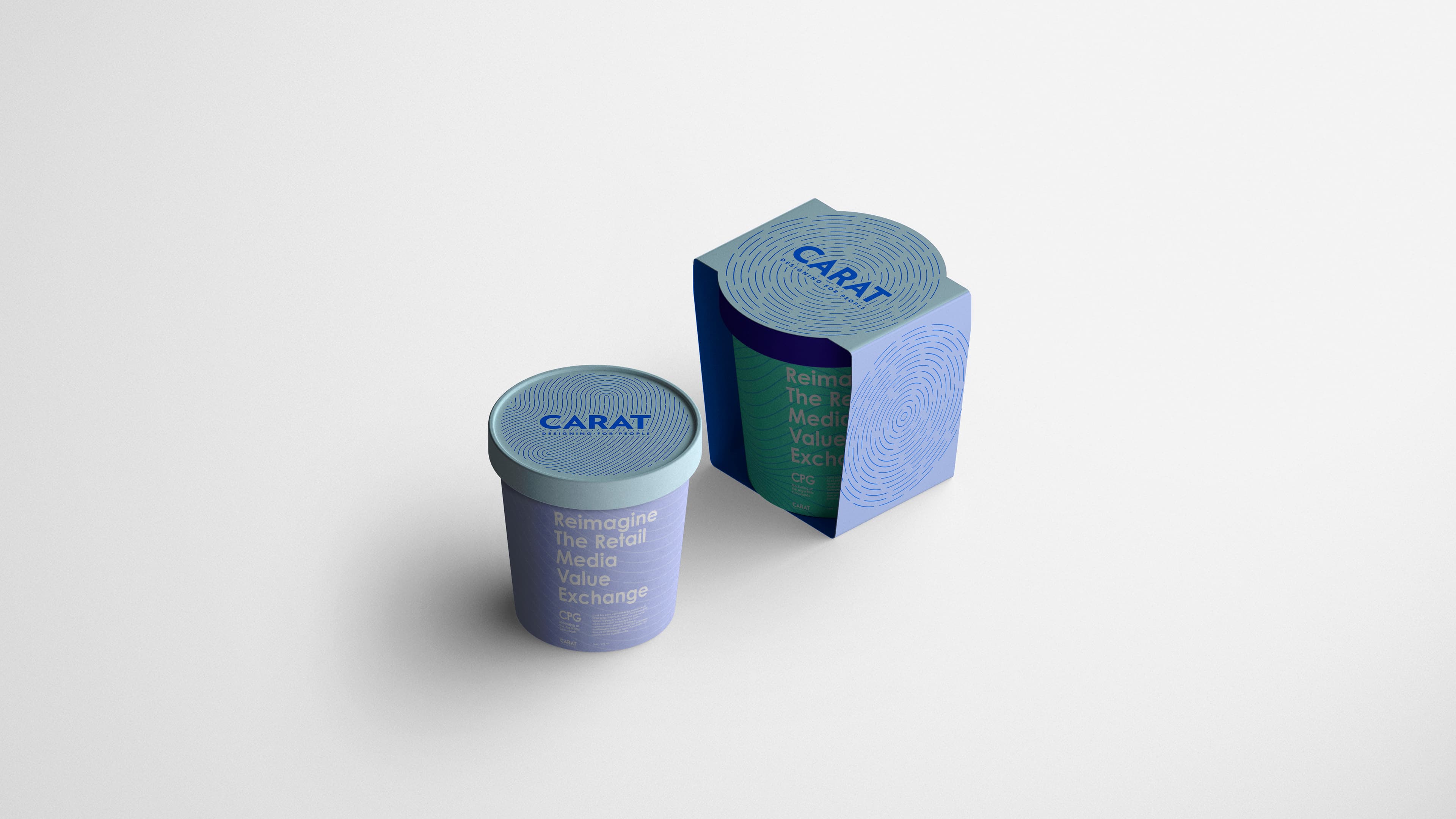 The Image of two tubs with Carat 2025 branding on it