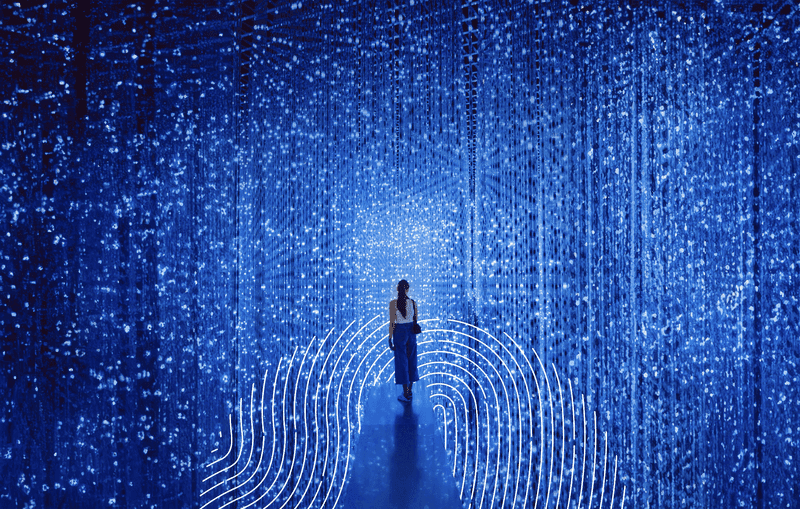 image of person walking through metaverse carat 2025