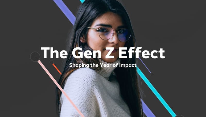 image of the gen z effect shaping the year of impact dentsu woman looking at camera